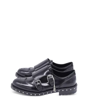 Dolce & Gabbana Pre-Owned スタッズ付きレザーモンクシューズ - サムネイル5