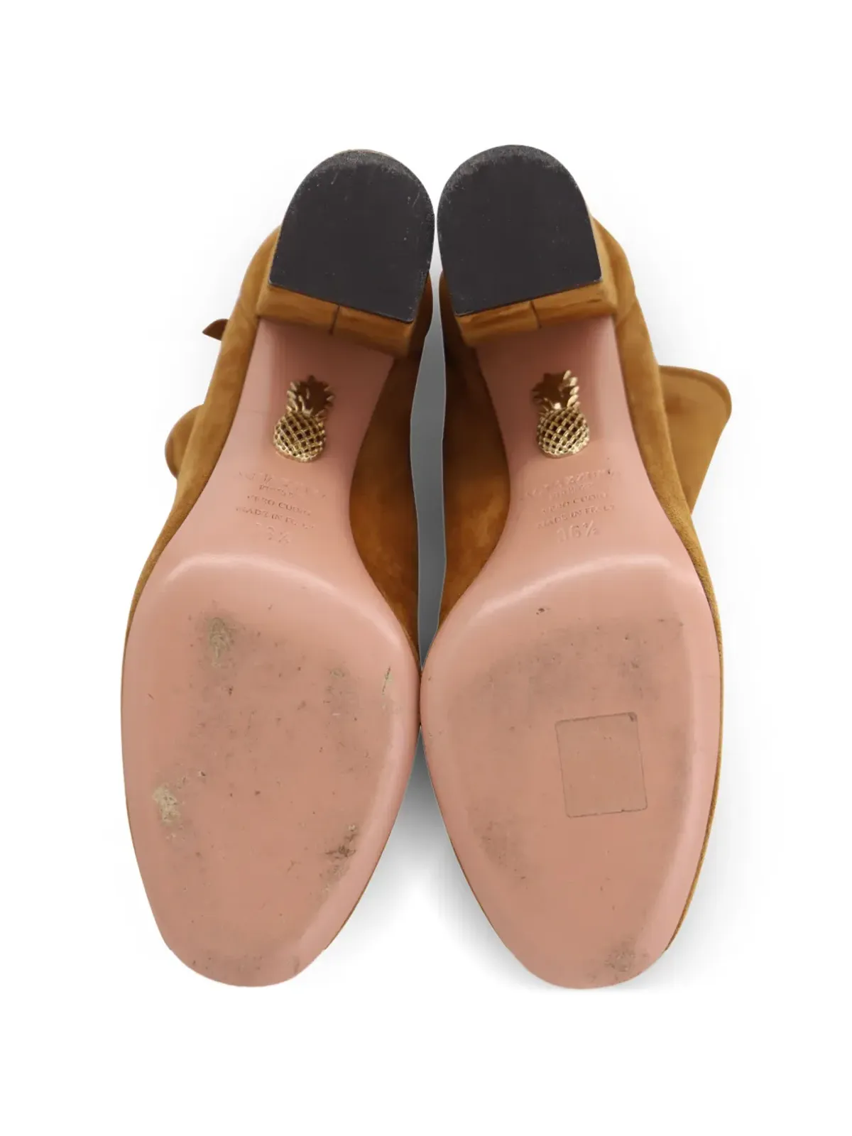 Aquazzura suede side-zip ankle boots - Brown - 画像5