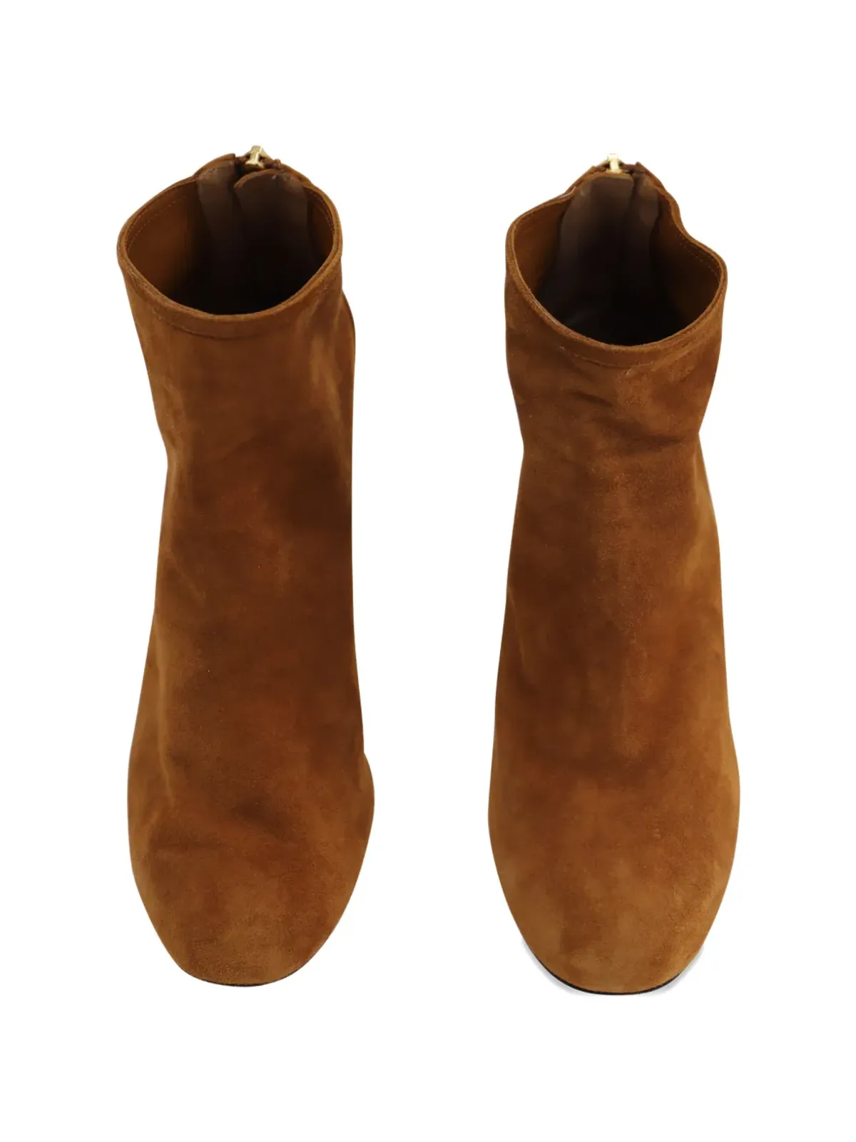 Aquazzura suede side-zip ankle boots - Brown - 画像4
