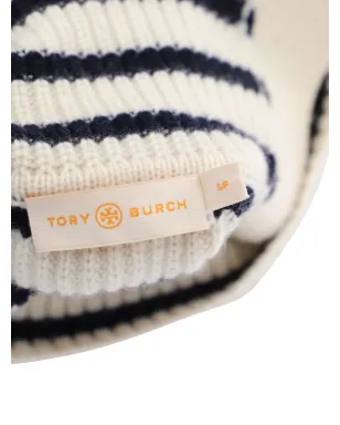 Tory Burch ビンテージ ストライプ柄ボタン付きタートルネックセーター - サムネイル3
