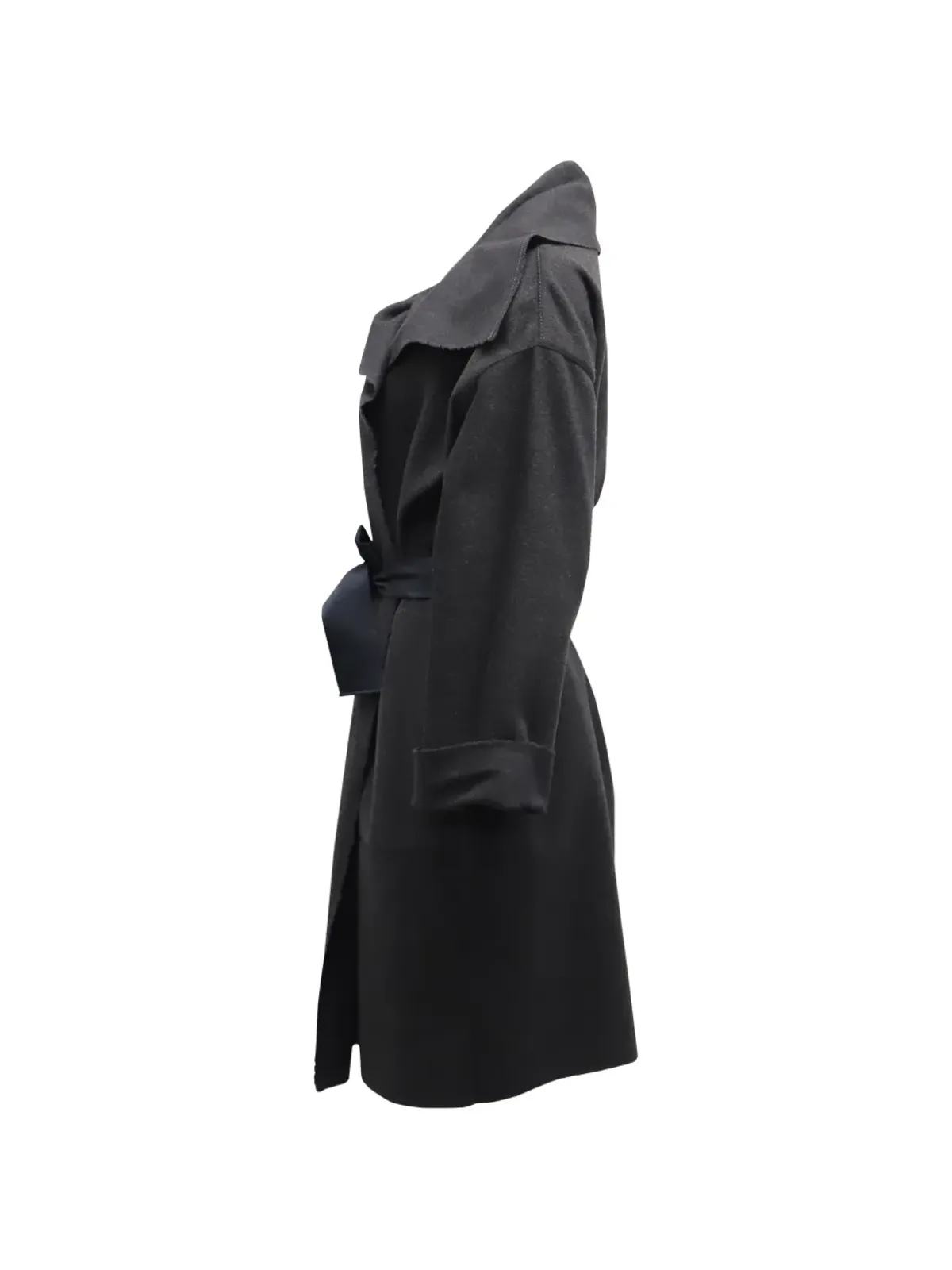 Lanvin Pre-Owned ショールカラーコート（ベルト取り外し可能・ブラック） - 画像5