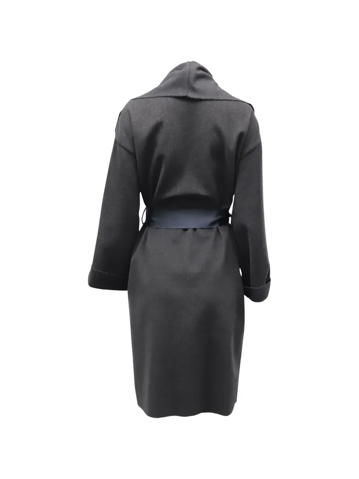 Lanvin Pre-Owned ショールカラーコート（ベルト取り外し可能・ブラック） - 画像2