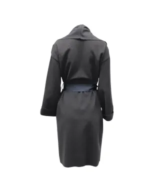 Lanvin Pre-Owned ショールカラーコート（ベルト取り外し可能・ブラック） - サムネイル2