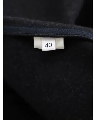 Lanvin Pre-Owned ショールカラーコート（ベルト取り外し可能・ブラック） - サムネイル3