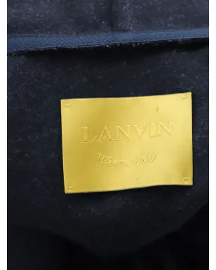 Lanvin Pre-Owned ショールカラーコート（ベルト取り外し可能・ブラック） - サムネイル4