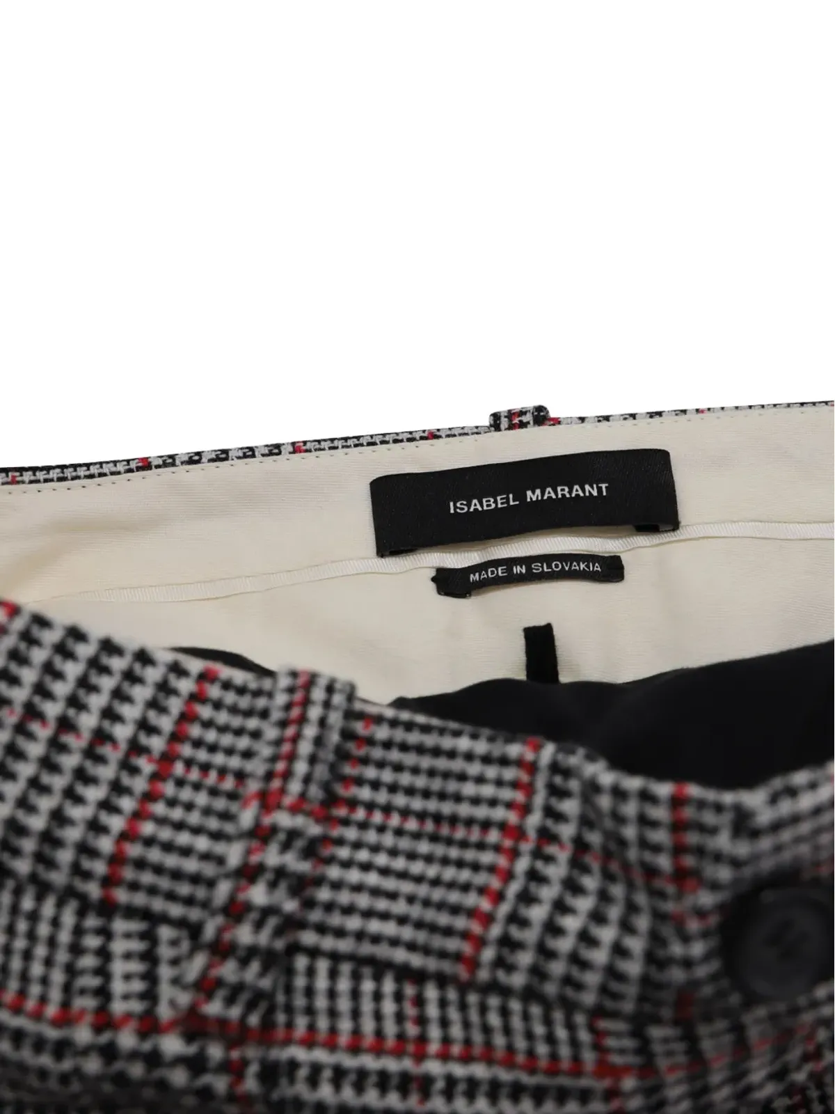 Isabel Marant Vintage チェック柄パンツ - グレー - 画像3