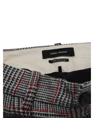 Isabel Marant Vintage チェック柄パンツ - グレー - サムネイル3
