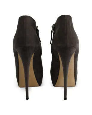 Giambattista Valli Vintage プラットフォームヒールブーツ - グレー - サムネイル3