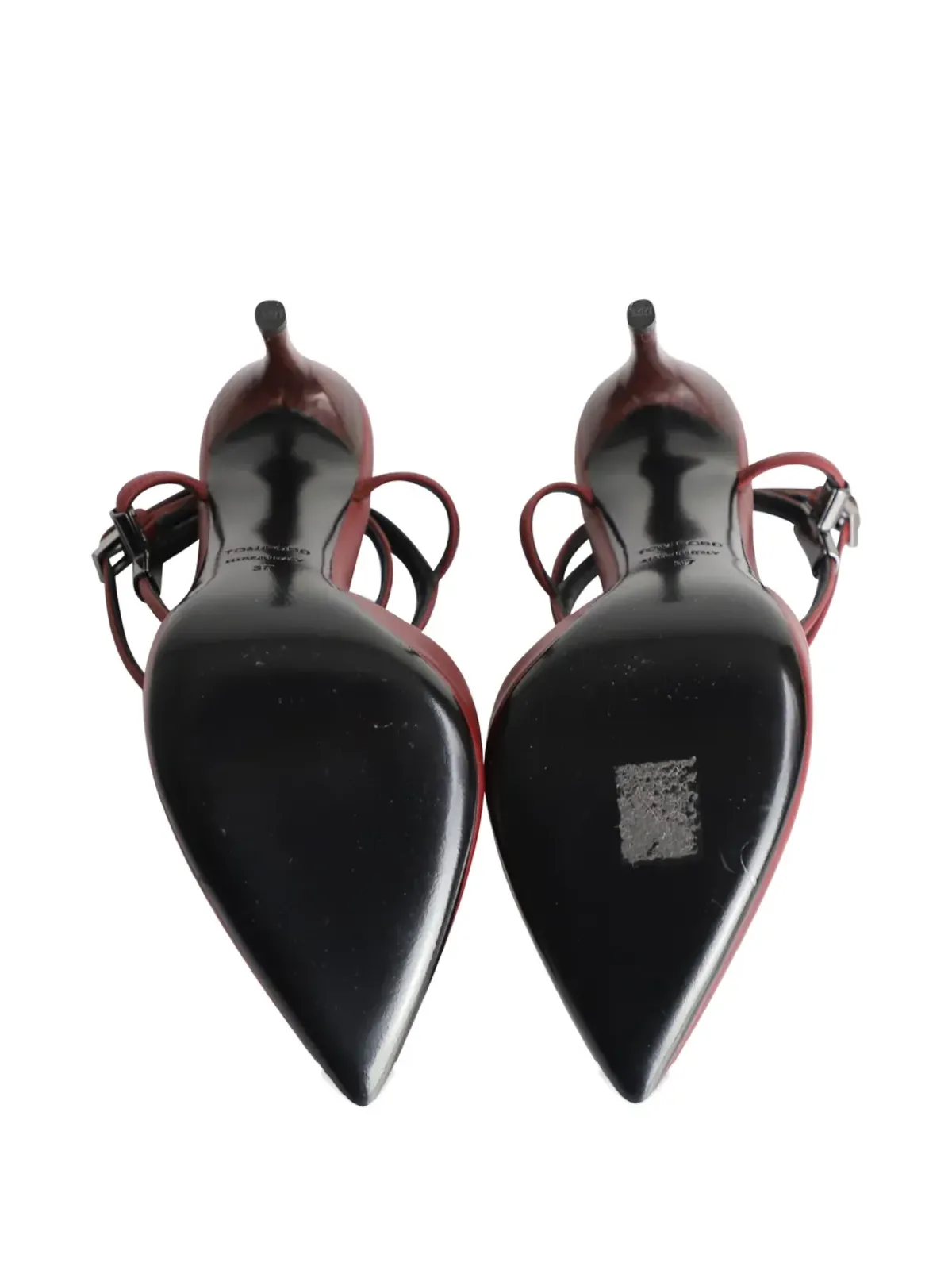 Tom Ford Vintage レザー アンクルストラップパンプス - 画像5