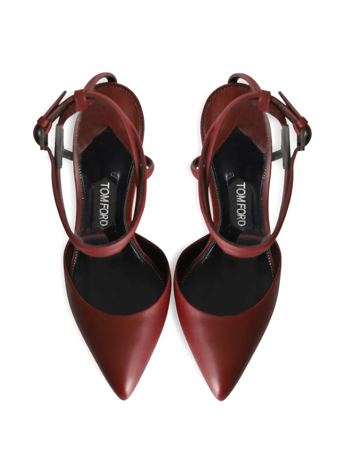 Tom Ford Vintage レザー アンクルストラップパンプス - 画像4