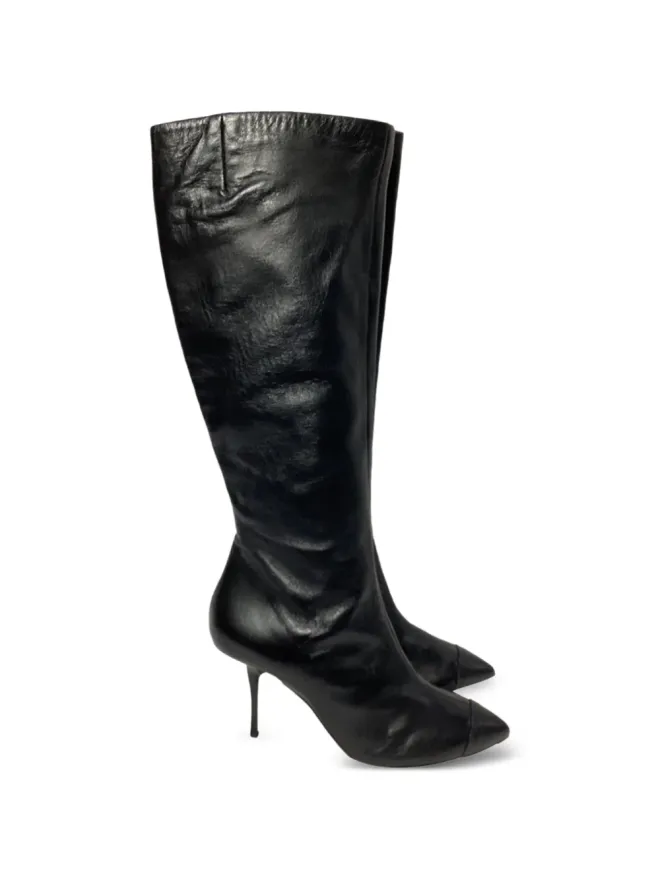 Giuseppe Zanotti Vintage Giuseppe Zanotti Vintage レザー ニーハイブーツ - ブラックの商品画像