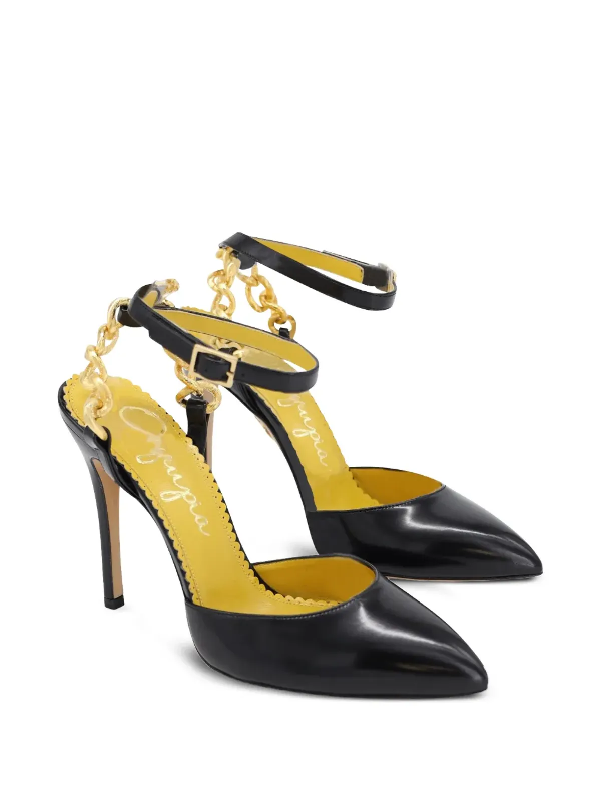 Charlotte Olympia チェーンストラップパンプス - Black - 画像2