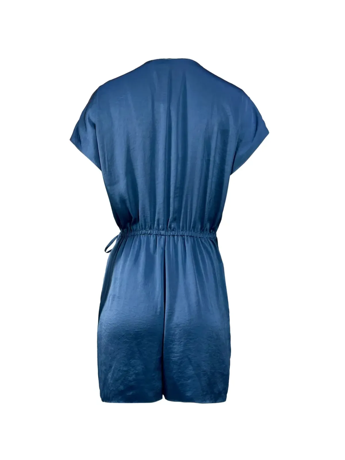 Theory wrap V-neck playsuit - Blue - 画像2