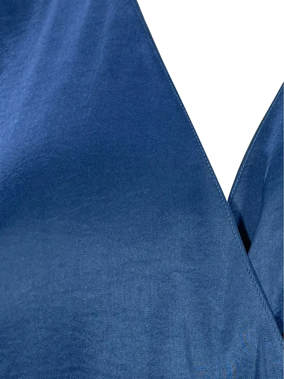 Theory wrap V-neck playsuit - Blue - 画像4
