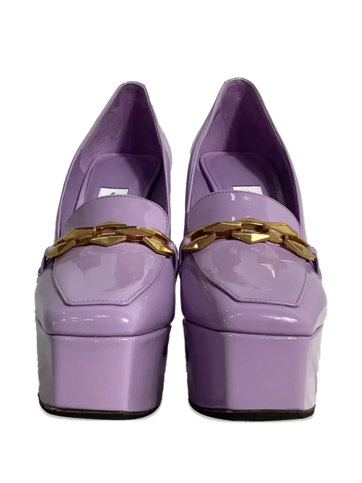 Jimmy Choo Pre-Owned チェーンディテール プラットフォームパンプス - 画像5