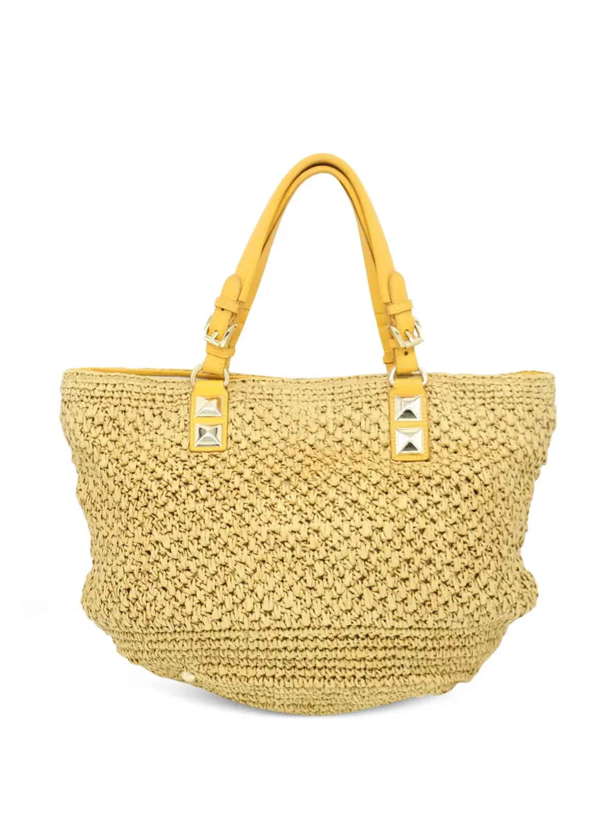 Michael Kors Vintage Santorini ストロー トートバッグ - 画像2