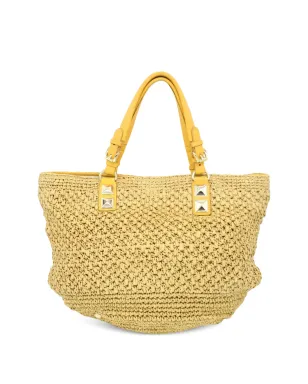 Michael Kors Vintage Santorini ストロー トートバッグ - サムネイル2