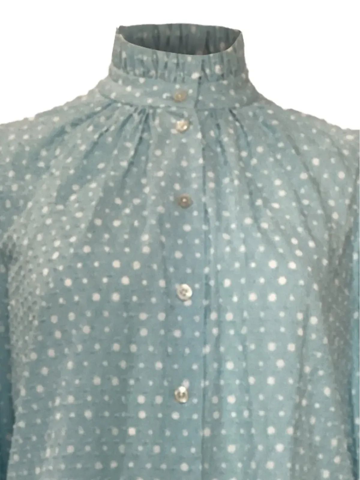 Marc Jacobs Vintage ポルカドット・ラッフル ブラウス - 画像4
