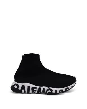 Balenciaga Pre-Owned Speed Graffiti sneakers - Black - サムネイル4