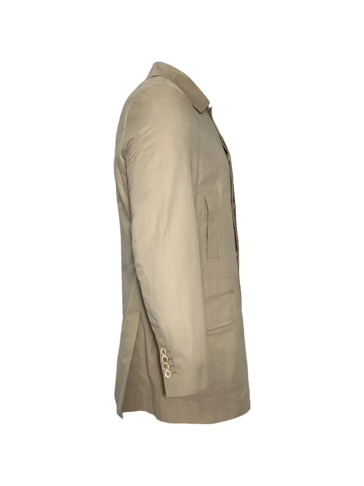 Brunello Cucinelli Vintage ボタン留めショートコート - 画像3