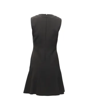Diane Von Furstenberg Vintage ブラックのドロップウエスト Maureen ミニドレス - サムネイル2