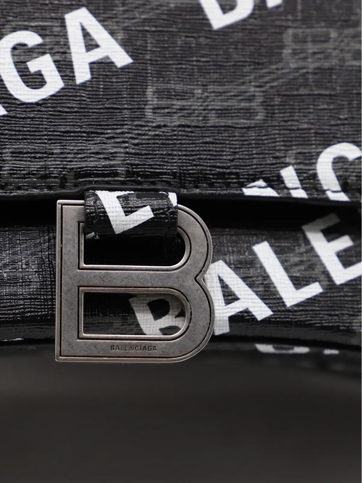 Balenciaga Pre-Owned Hourglass ロゴプリント トートバッグ ブラック - 画像5