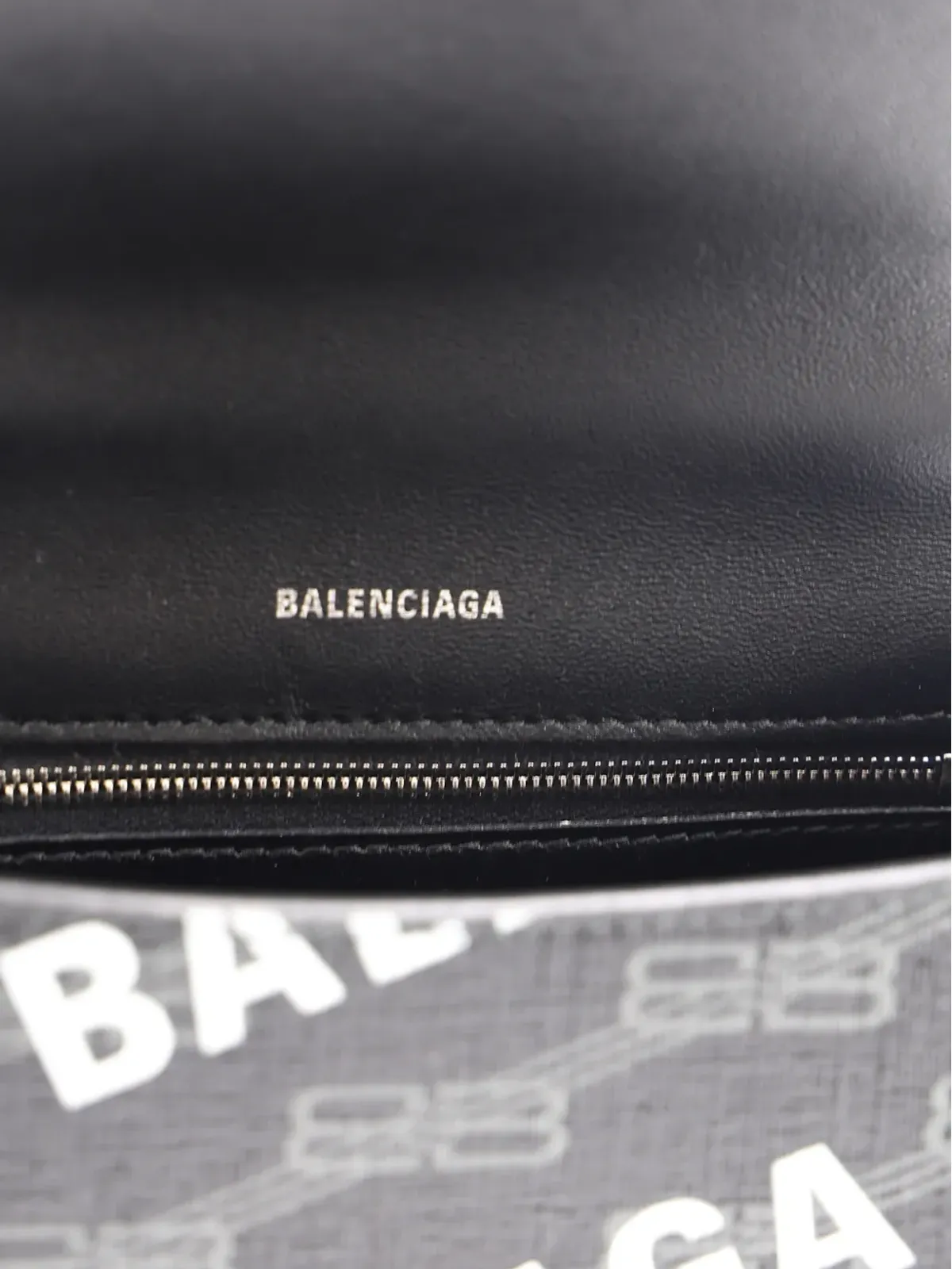 Balenciaga Pre-Owned Hourglass ロゴプリント トートバッグ ブラック - 画像4