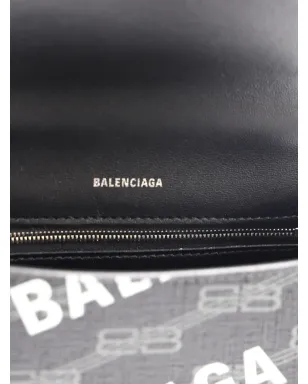 Balenciaga Pre-Owned Hourglass ロゴプリント トートバッグ ブラック - サムネイル4