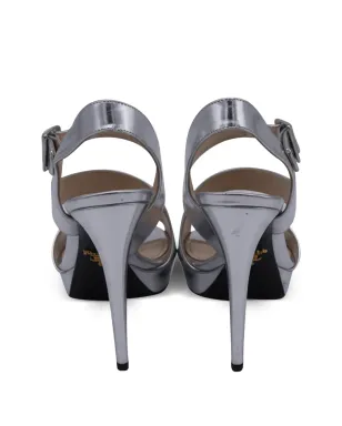 Prada Pre-Owned アシンメトリックストラッププラットフォームサンダル - サムネイル3