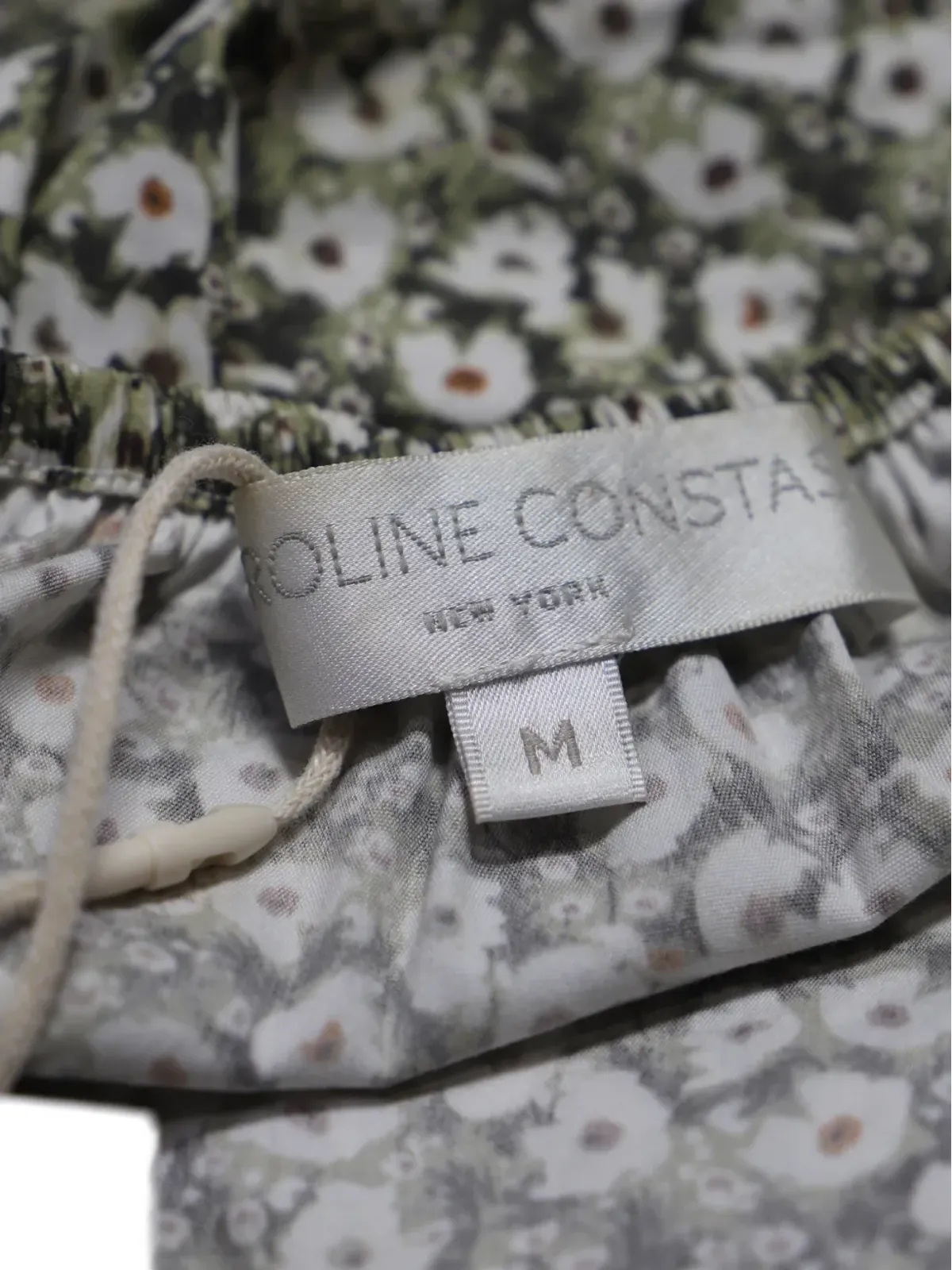 Caroline Constas パフスリーブ花柄プリントブラウス - 画像5