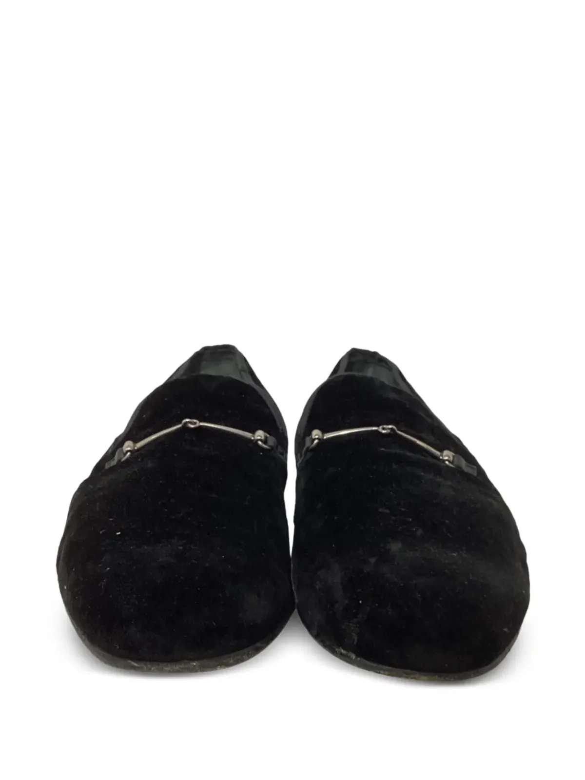 Gucci Pre-Owned ホースビット ベルベット ローファー - 画像5