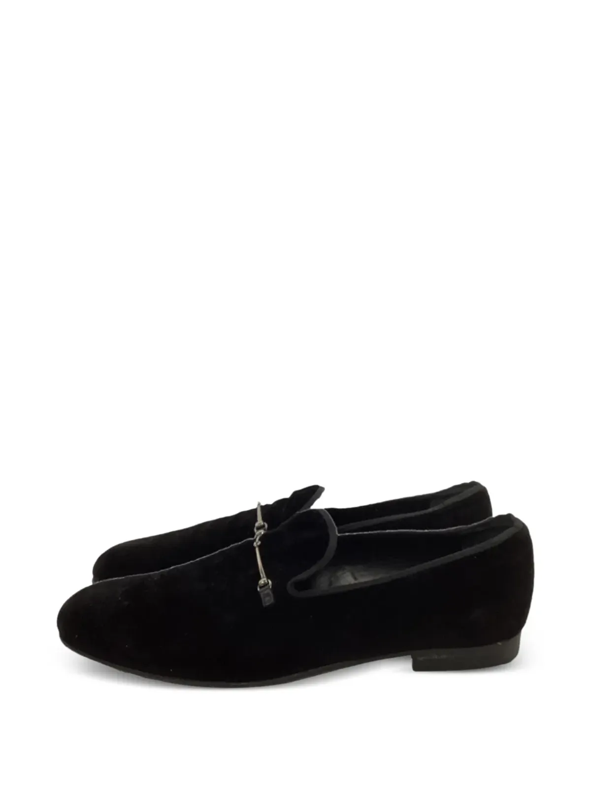 Gucci Pre-Owned ホースビット ベルベット ローファー - 画像4