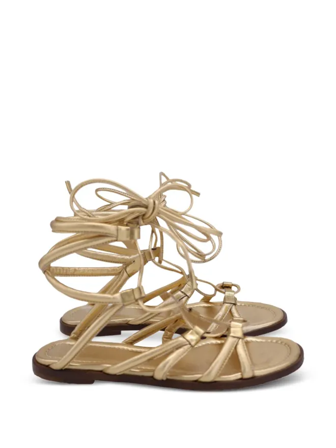 Gianvito Rossi Gianvito Rossi レースアップフラットサンダルの商品画像