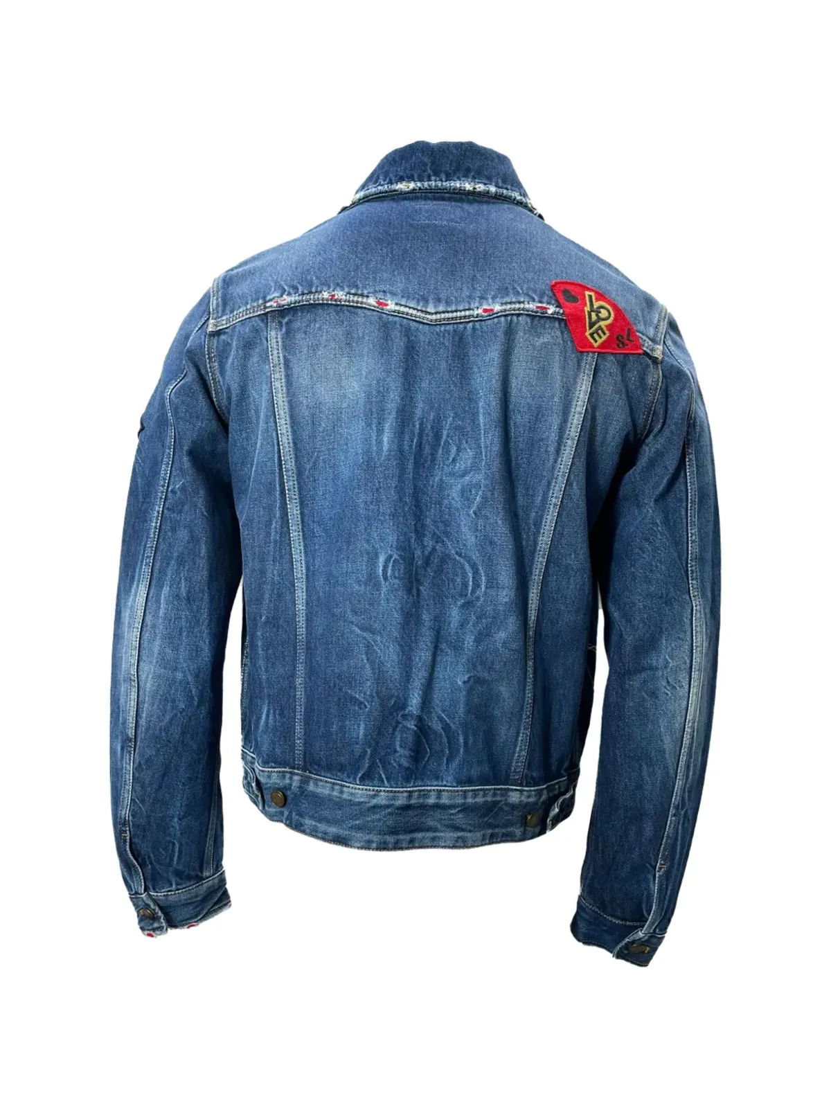 Saint Laurent Pre-Owned パッチディテール デニムジャケット - 画像2