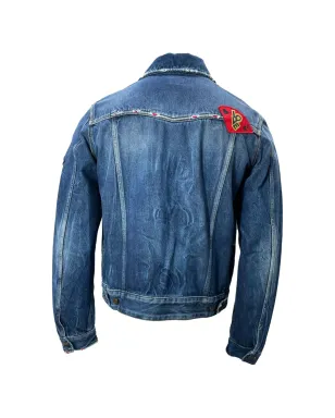 Saint Laurent Pre-Owned パッチディテール デニムジャケット - サムネイル2