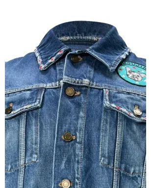 Saint Laurent Pre-Owned パッチディテール デニムジャケット - サムネイル4