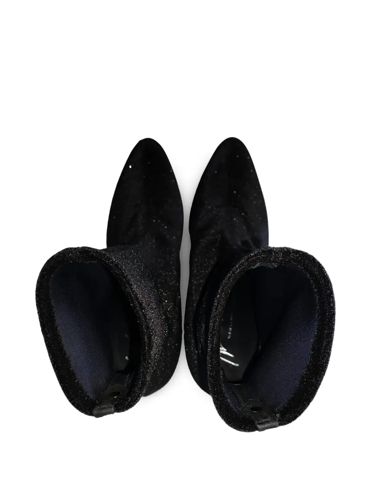 Giuseppe Zanotti Vintage グリッター装飾アンクルブーツ - 画像5