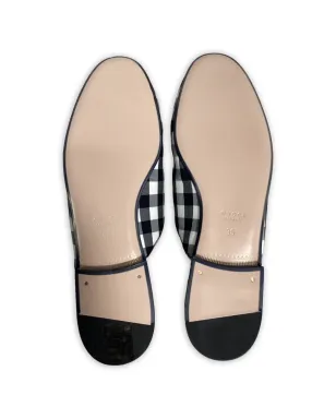 Gucci Pre-Owned Princetown checked mules - Black - サムネイル4