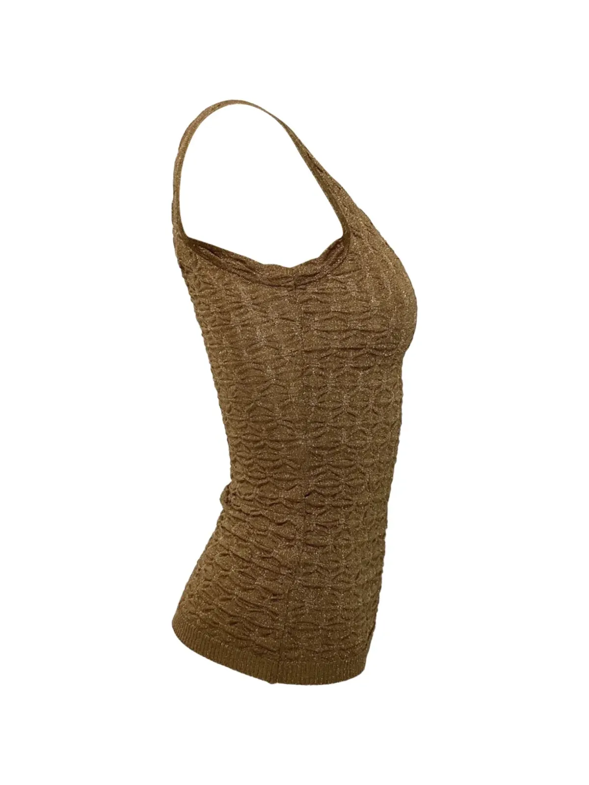 Missoni Pre-Owned sleeveless V-neck top - Brown - 画像2