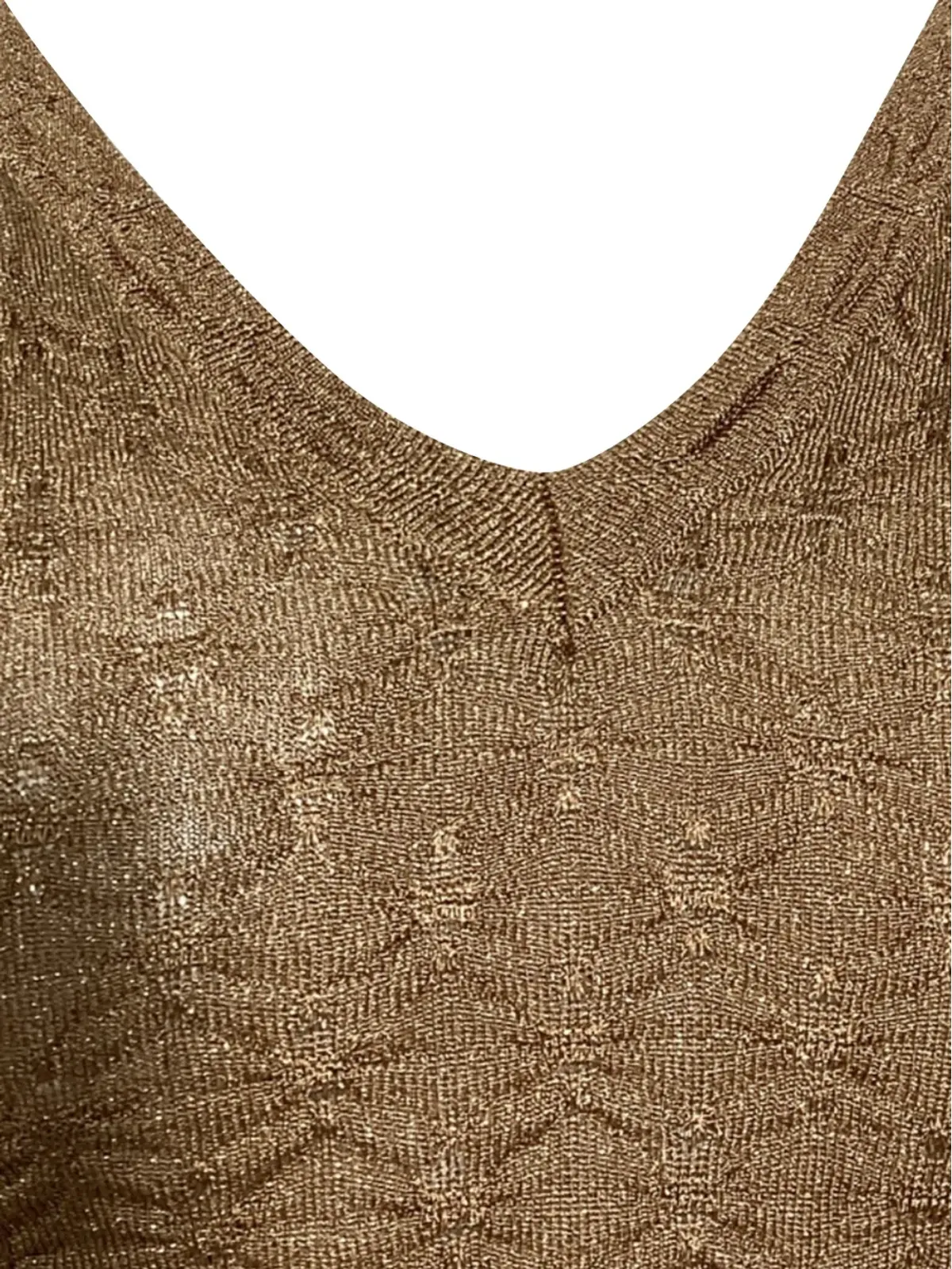 Missoni Pre-Owned sleeveless V-neck top - Brown - 画像3