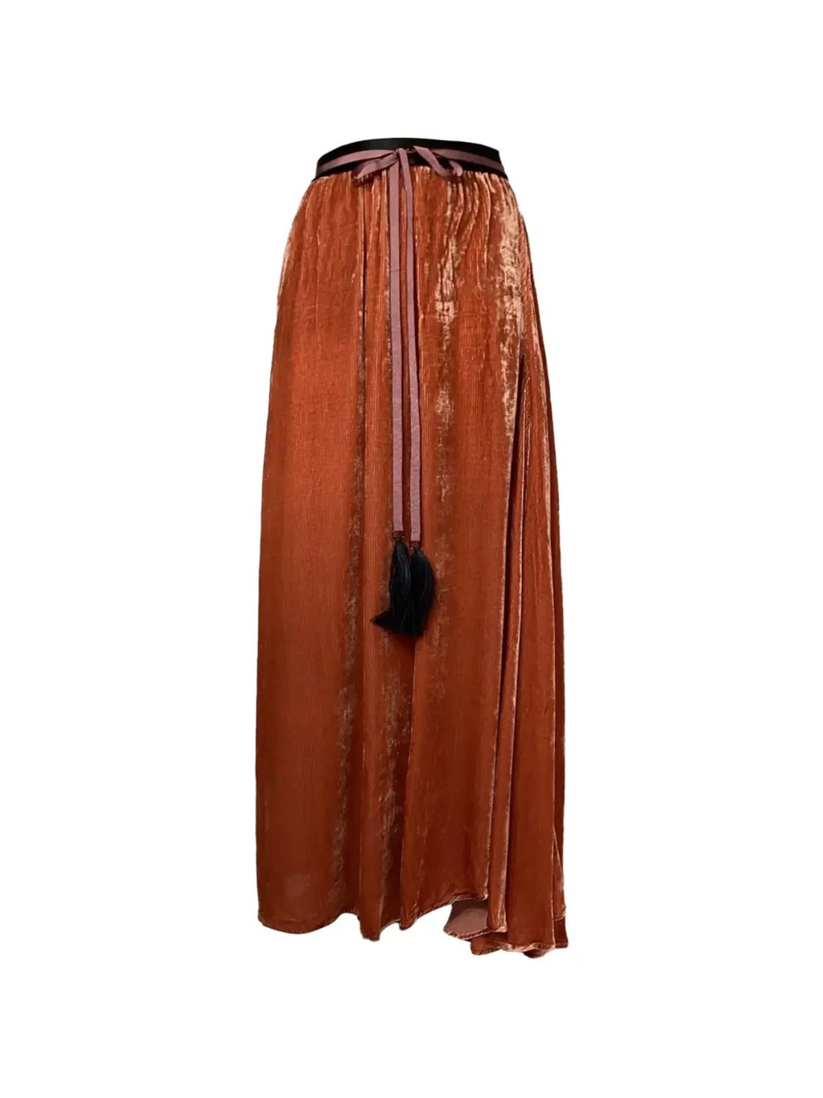 Ann Demeulemeester Vintage タッセル装飾スカート - オレンジ - 画像1