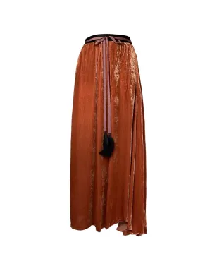 Ann Demeulemeester Vintage タッセル装飾スカート - オレンジ - サムネイル1