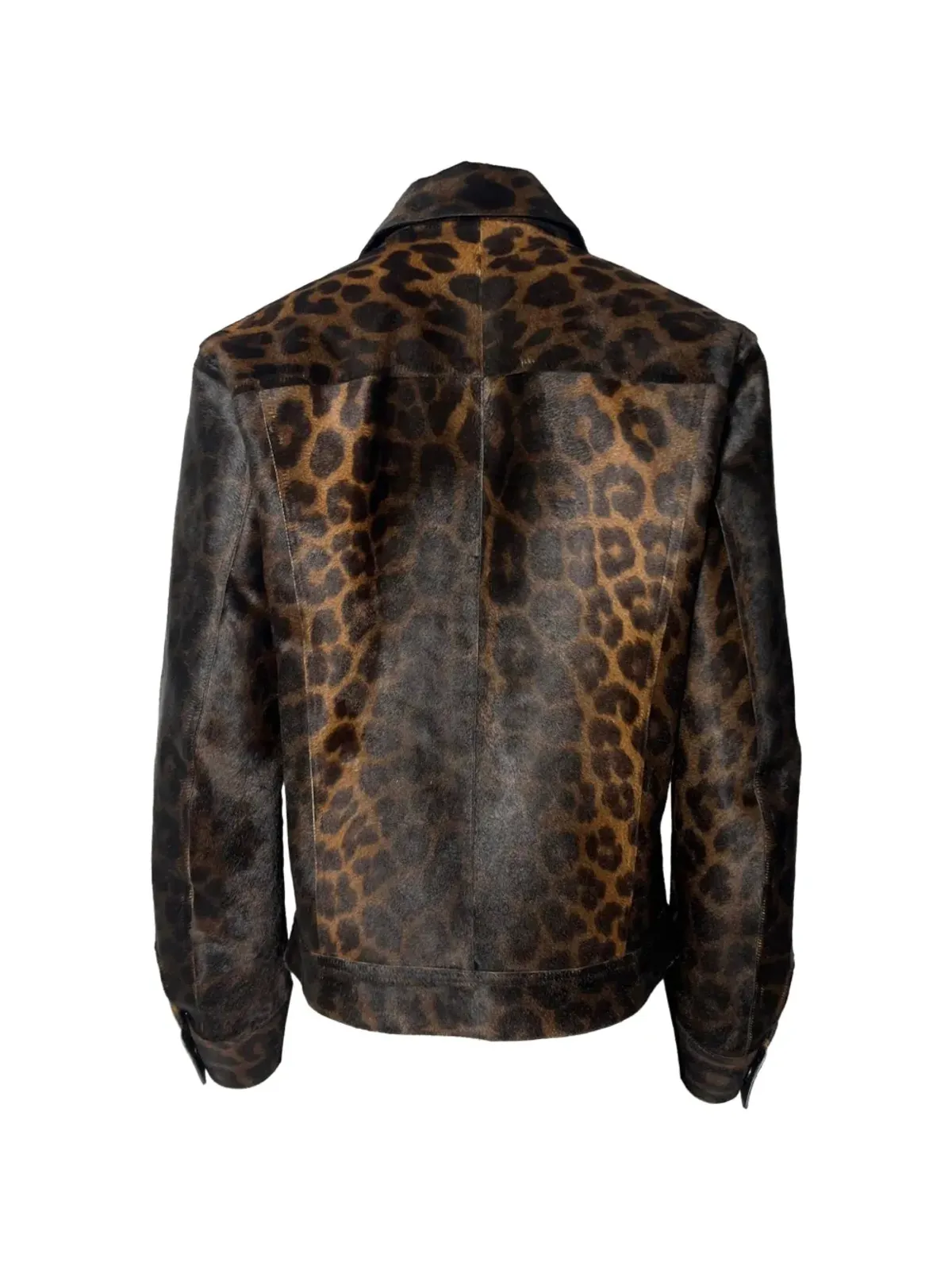 Tom Ford Vintage レオパードプリントボタン付きジャケット - 画像2