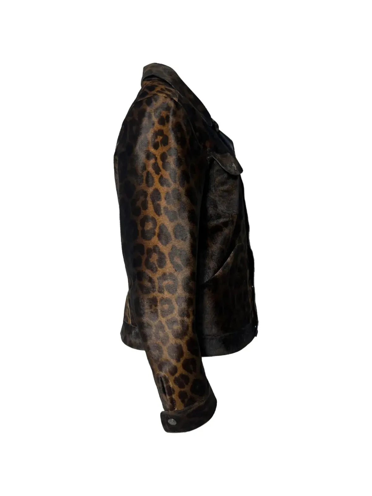 Tom Ford Vintage レオパードプリントボタン付きジャケット - 画像3