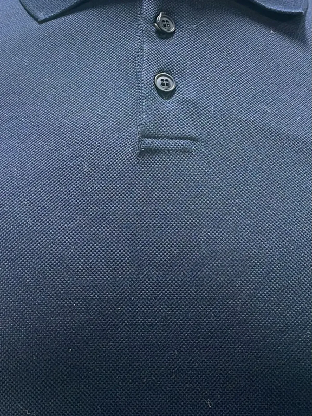 Saint Laurent Pre-Owned Cassandre embroidered-logo polo shirt - 画像4
