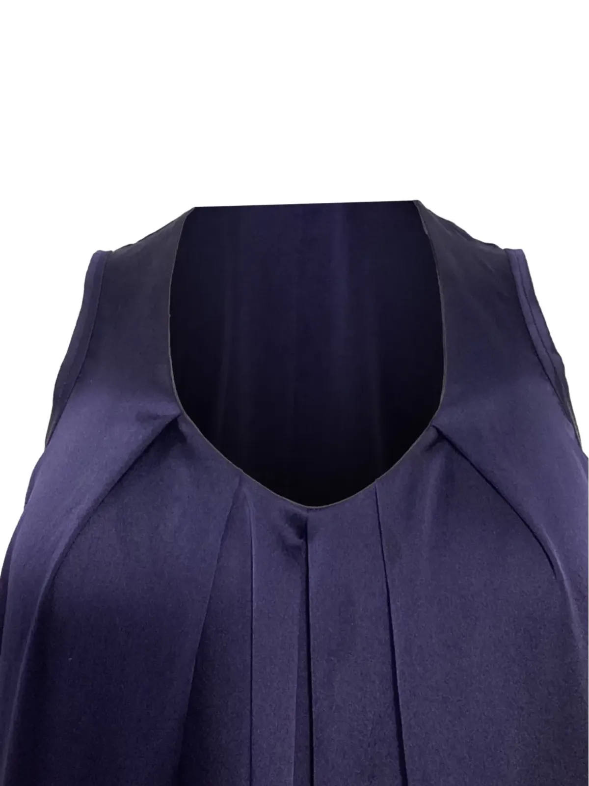 Brunello Cucinelli Vintage プリーツ入りノースリーブトップ - 画像4