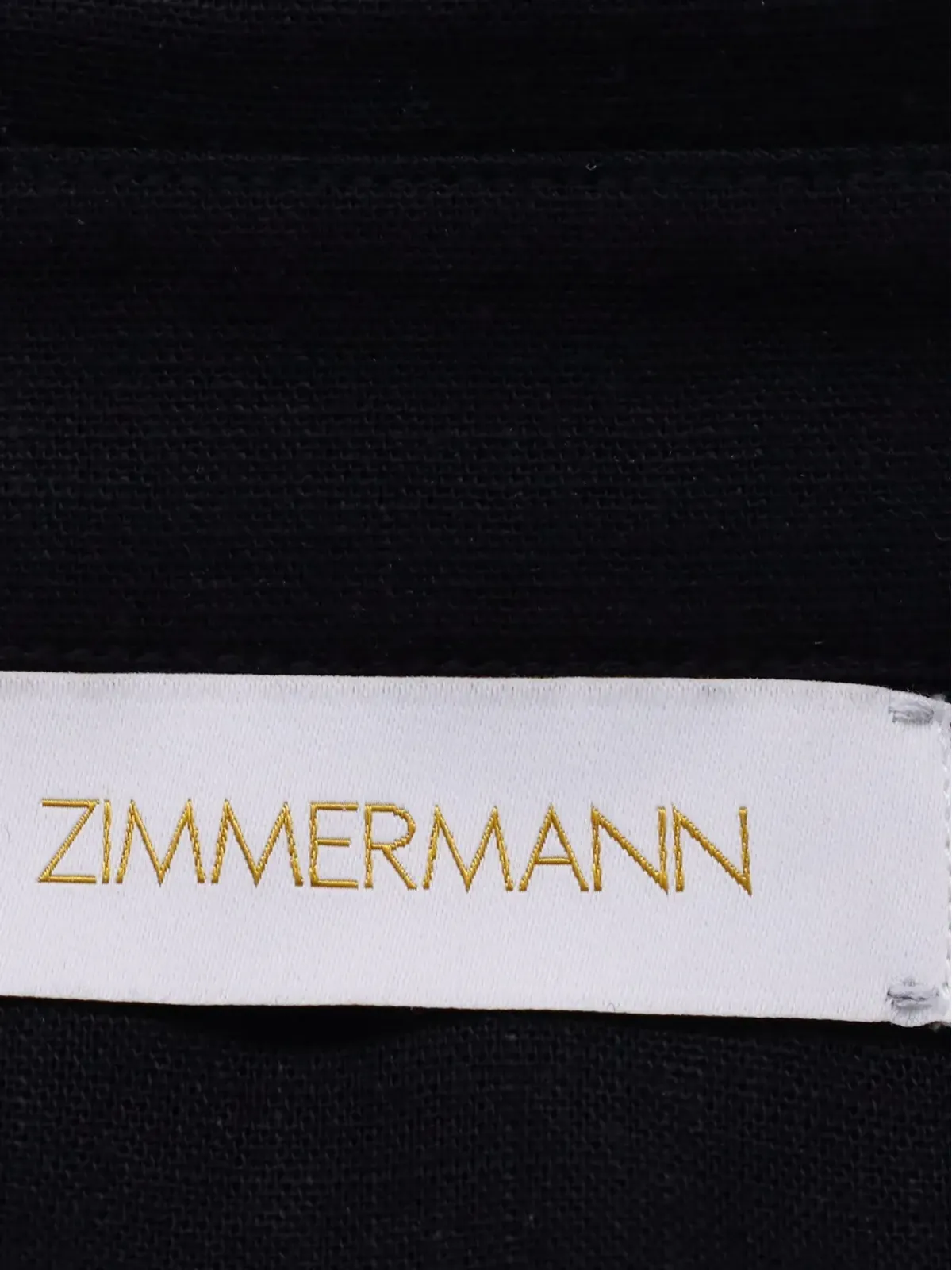 ZIMMERMANN 刺繍ロゴシャツ - ブラック - 画像5