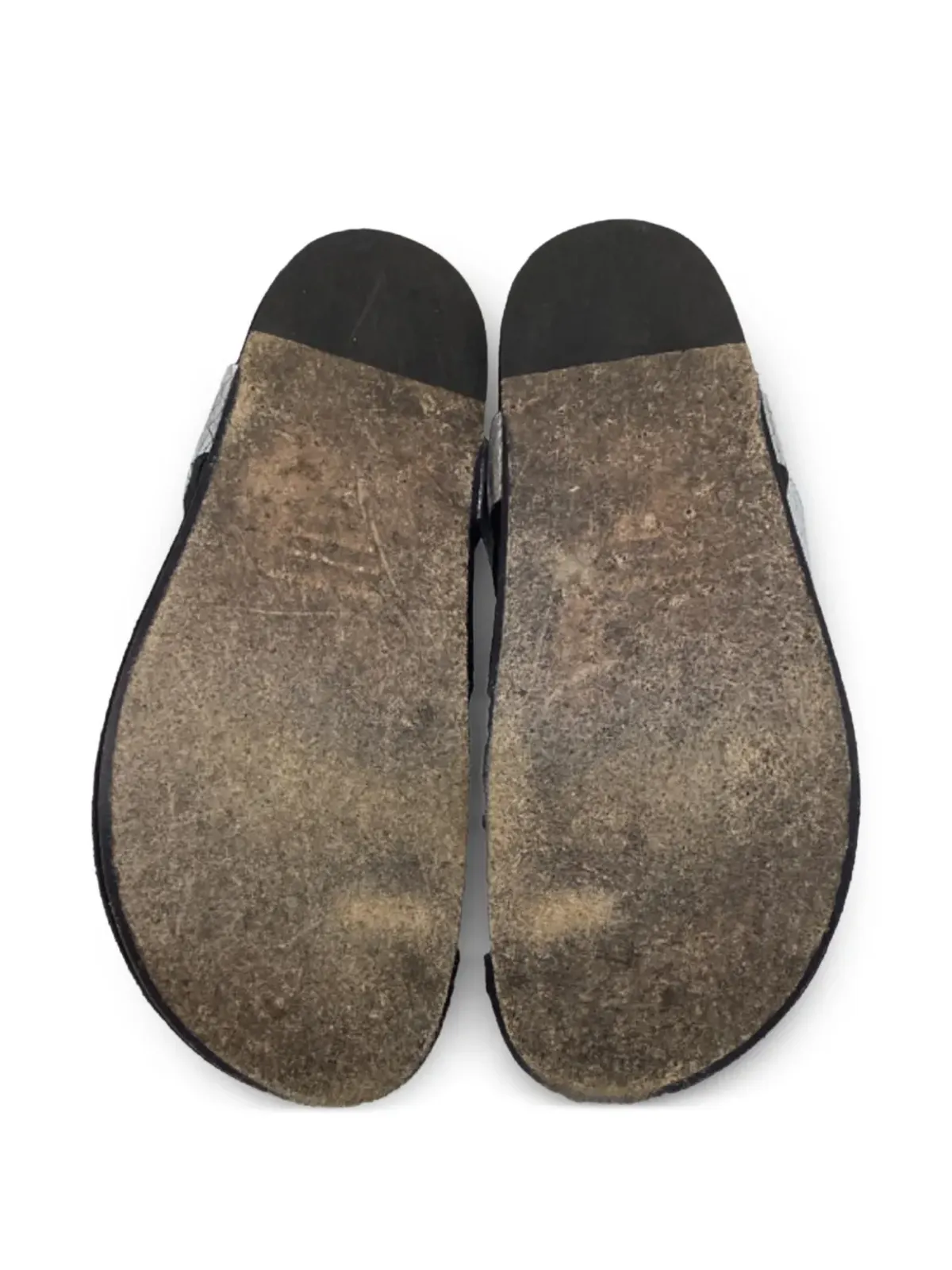 Isabel Marant Vintage アンクルストラップ付きメタリックフラットサンダル - 画像5