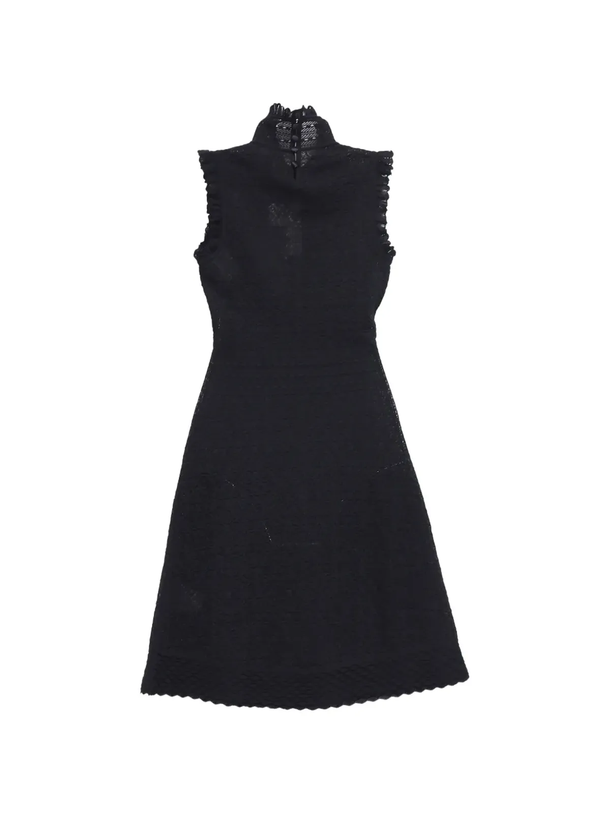 Alexander McQueen Pre-Owned レースのハイネック・ミディドレス - 画像2
