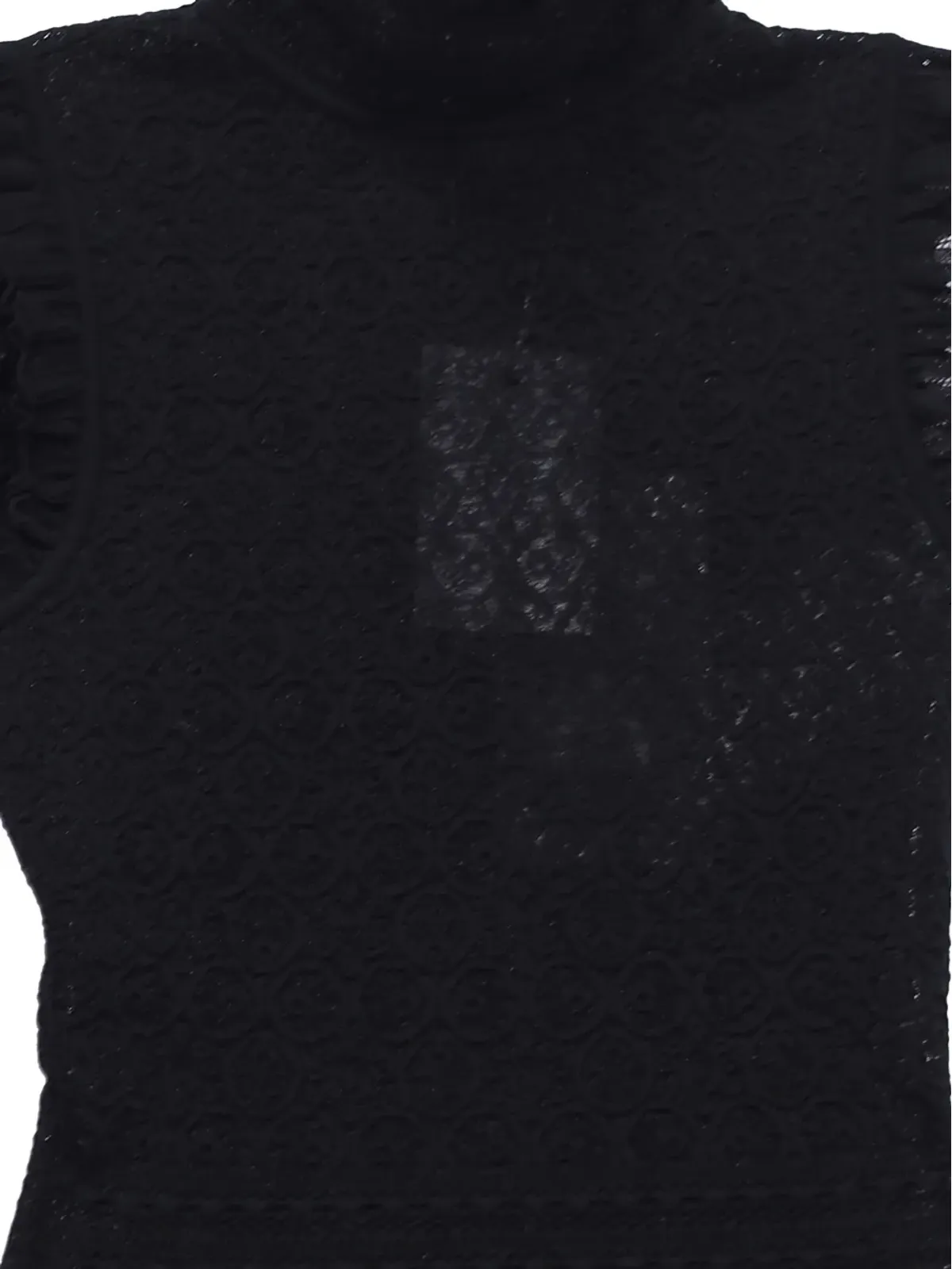 Alexander McQueen Pre-Owned レースのハイネック・ミディドレス - 画像3